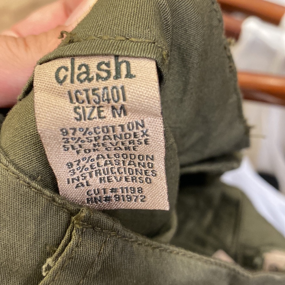 Army green capris - Picture 3 of 4